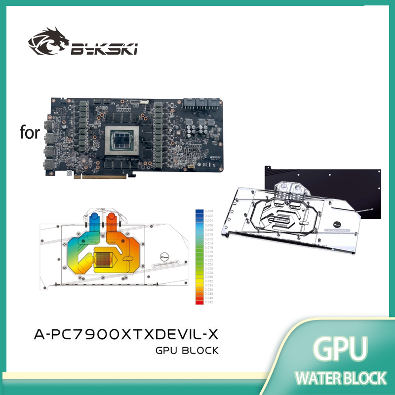 Rx 7900 Xtx 24Gb Video Card - Bykski A-PC7900XTXDEVIL-X Blok Wodny GPU do