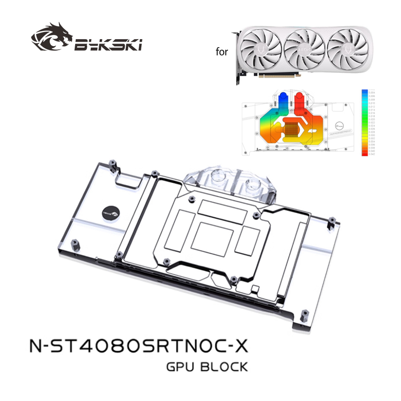 Rtx 4080 Super 16Gb - Bykski N-ST4080SRTNOC-X Blok GPU do ZOTAC