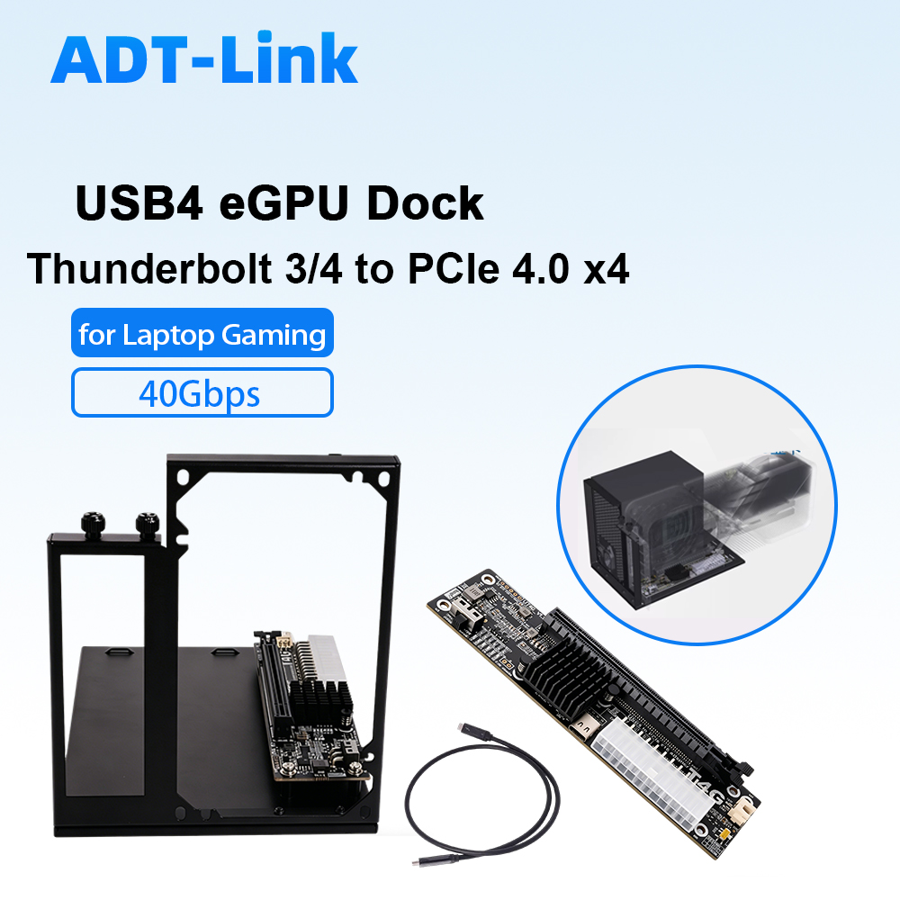Thunderbolt 4 External Gpu Enclosure - ADT-Link USB4 eGPU Dock Thunderbolt 3