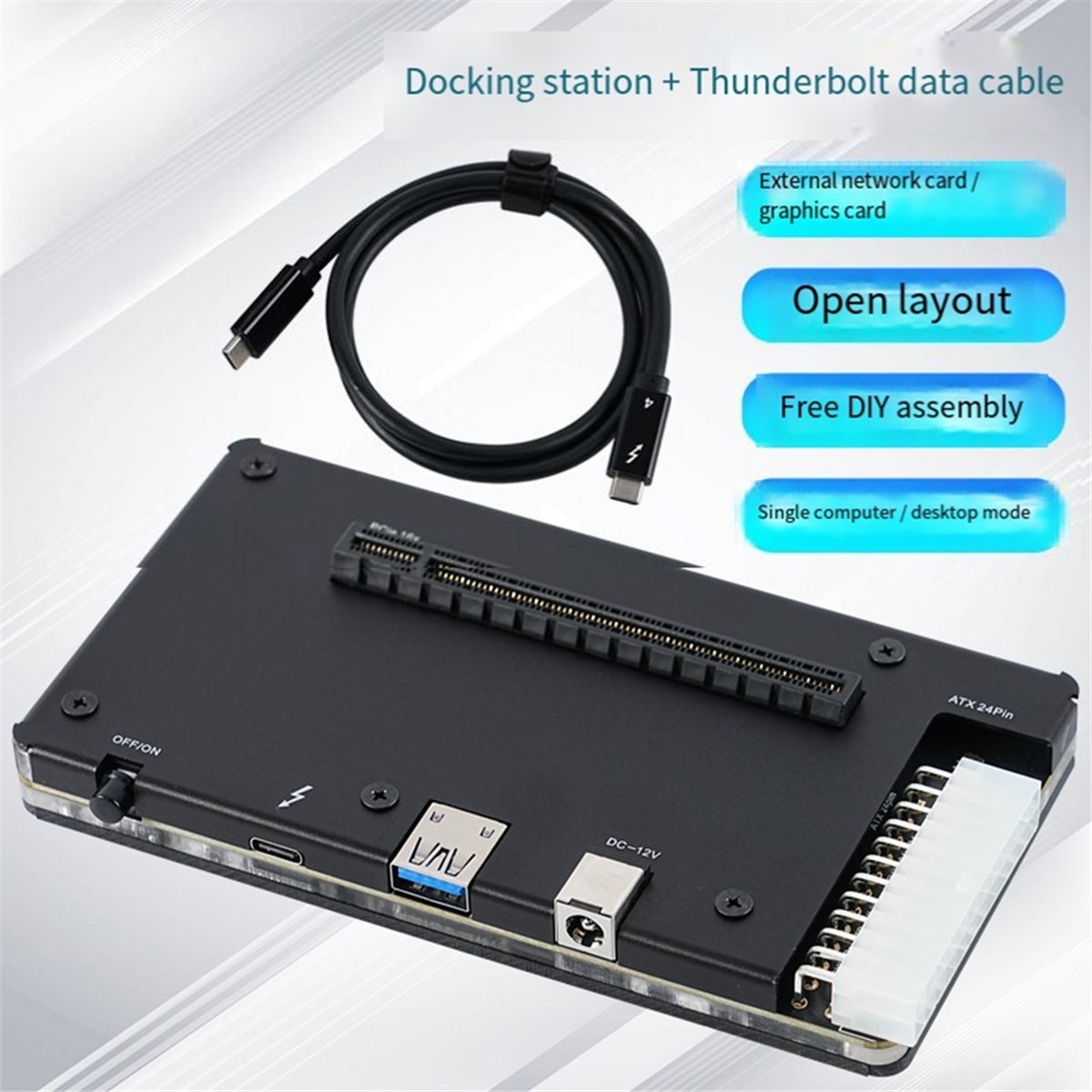 Thunderbolt 4 External Gpu Enclosure - Profesjonalna zewnętrzna karta graficzna ABIU z