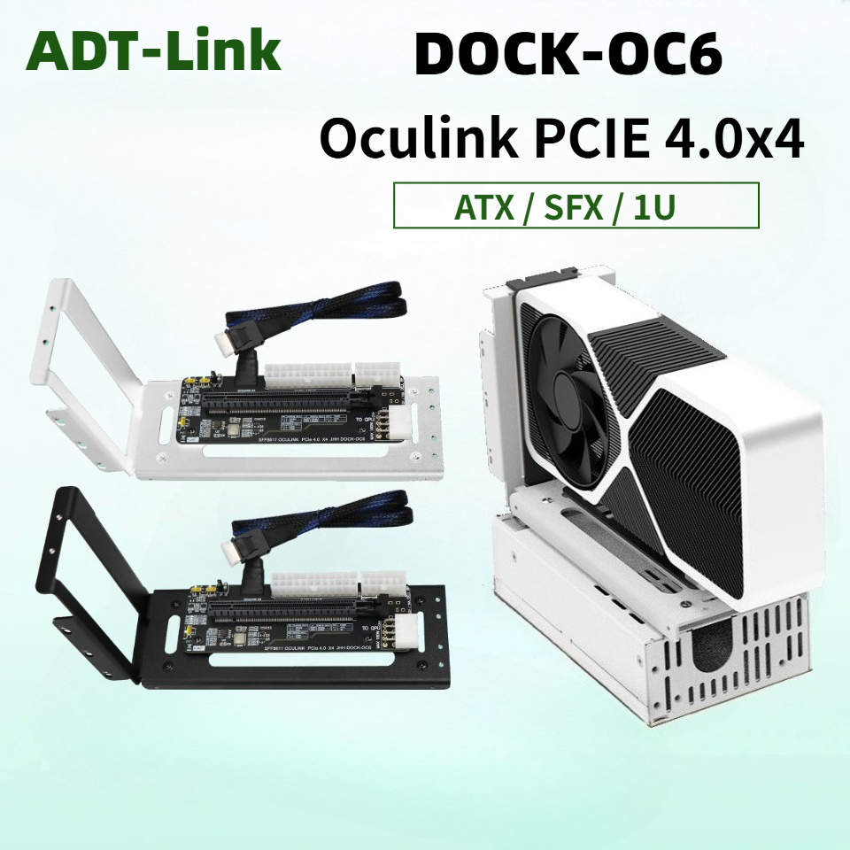 Oculink Egpu Dock Graphics Card - Biało-czarna karta EGPU Oculink GPU Dock