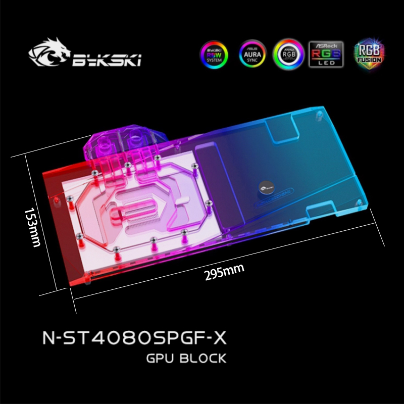 Rtx 4080 Super 16Gb - Bykski N-ST4080SPGF-X Blok GPU do karty