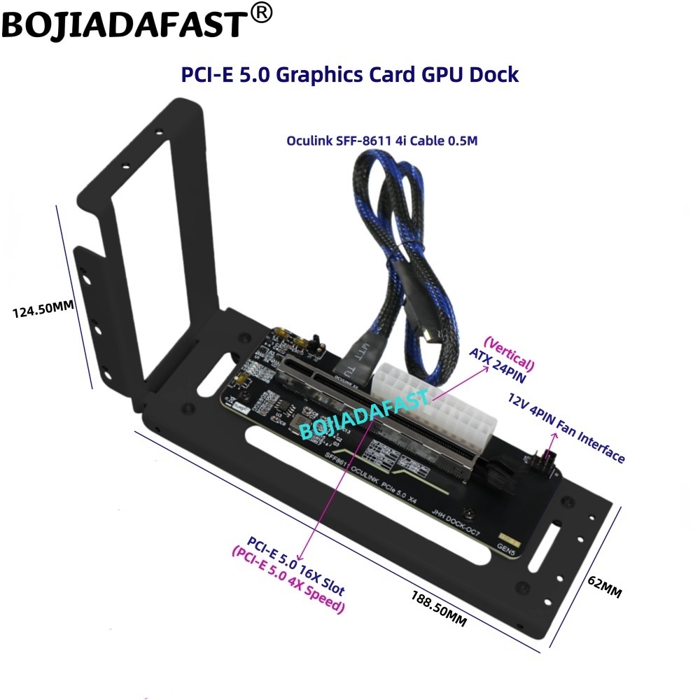 PCI-E 5.0 X4 OCuLink Zewnętrzn – Oculink Egpu Dock Graphics Card recenzja i cena