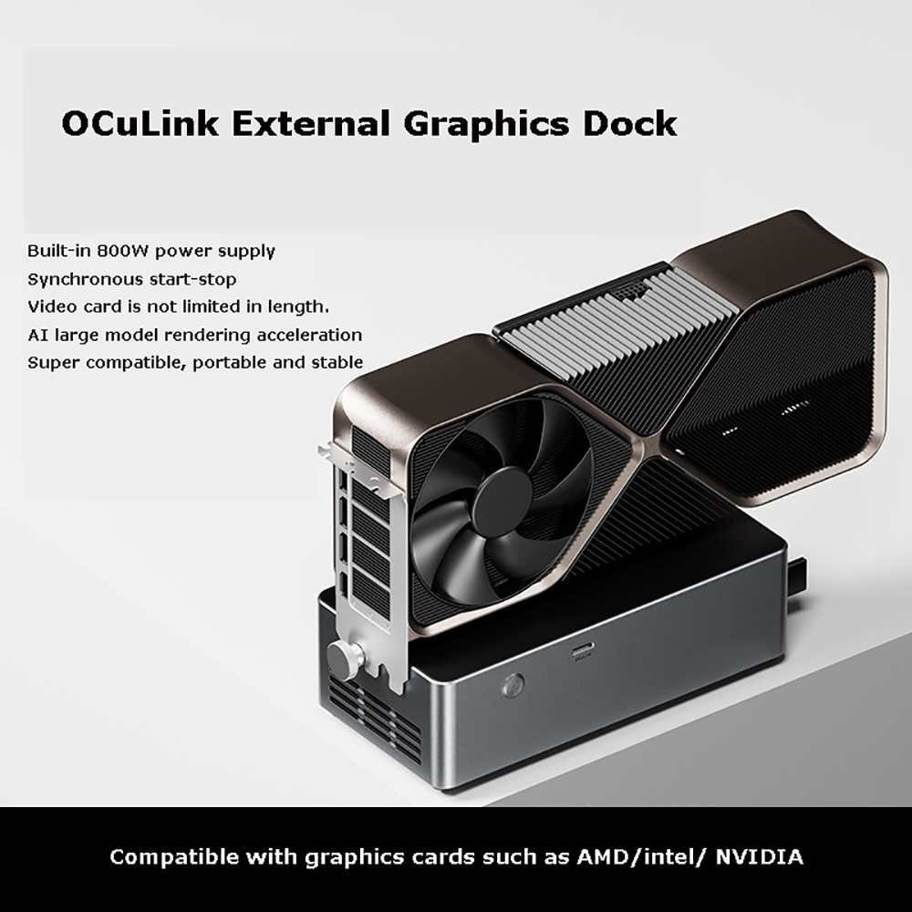 AG02/AG01 EGPU Dock z portami  – Oculink Egpu Dock Graphics Card recenzja i cena
