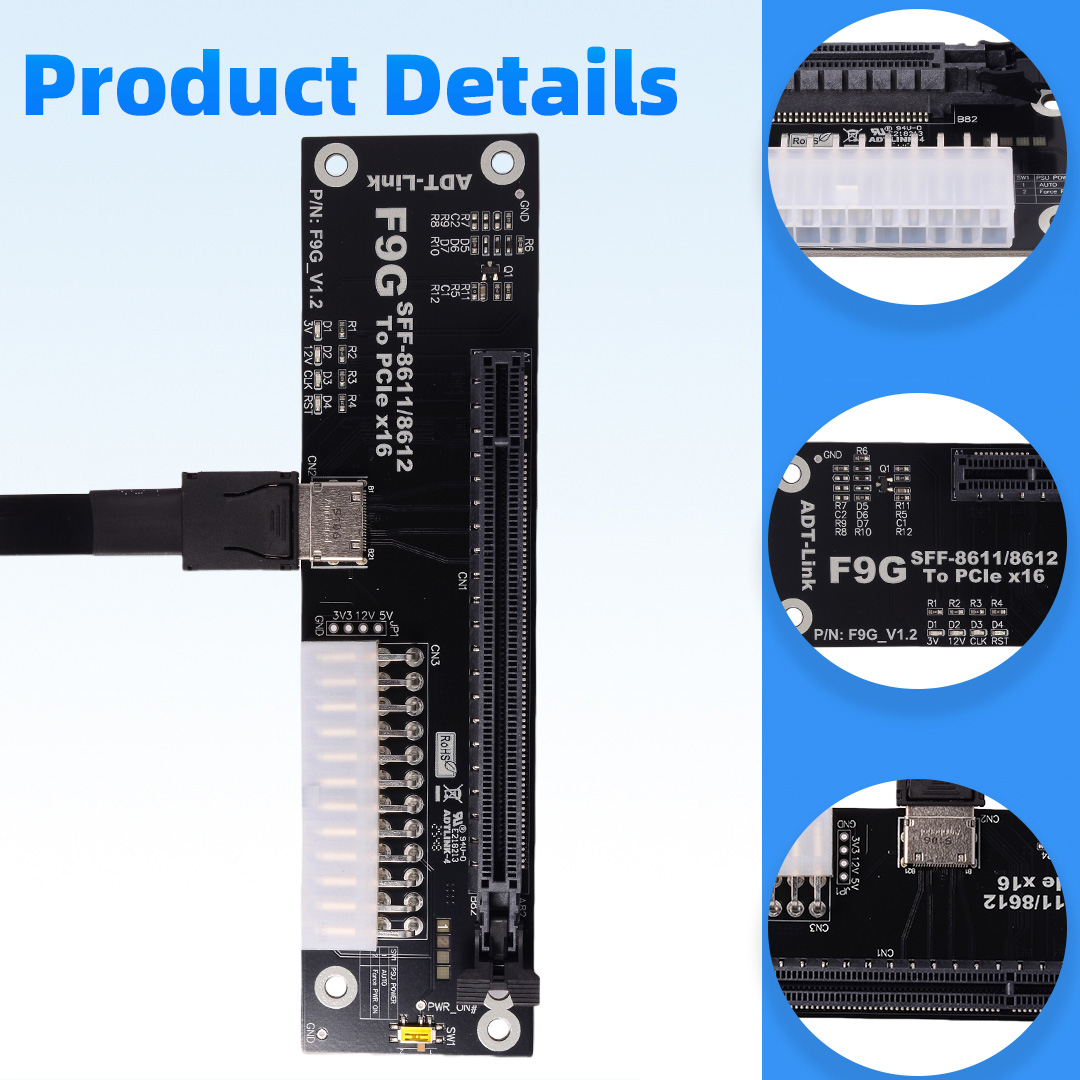 OCuLink SFF-8611 /8612 do PCIe – Oculink Egpu Dock Graphics Card recenzja i cena